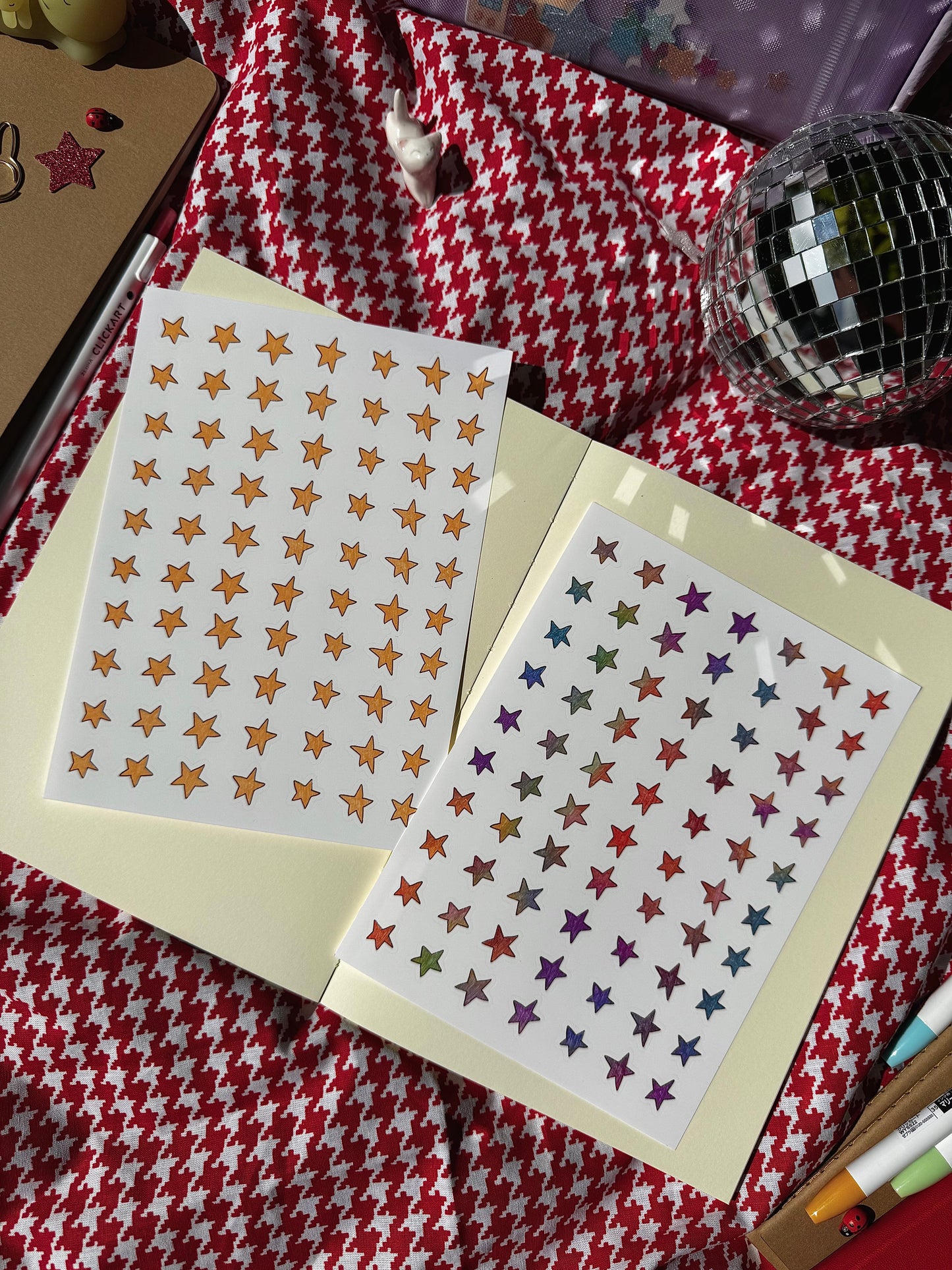 Étoile - Planche de stickers