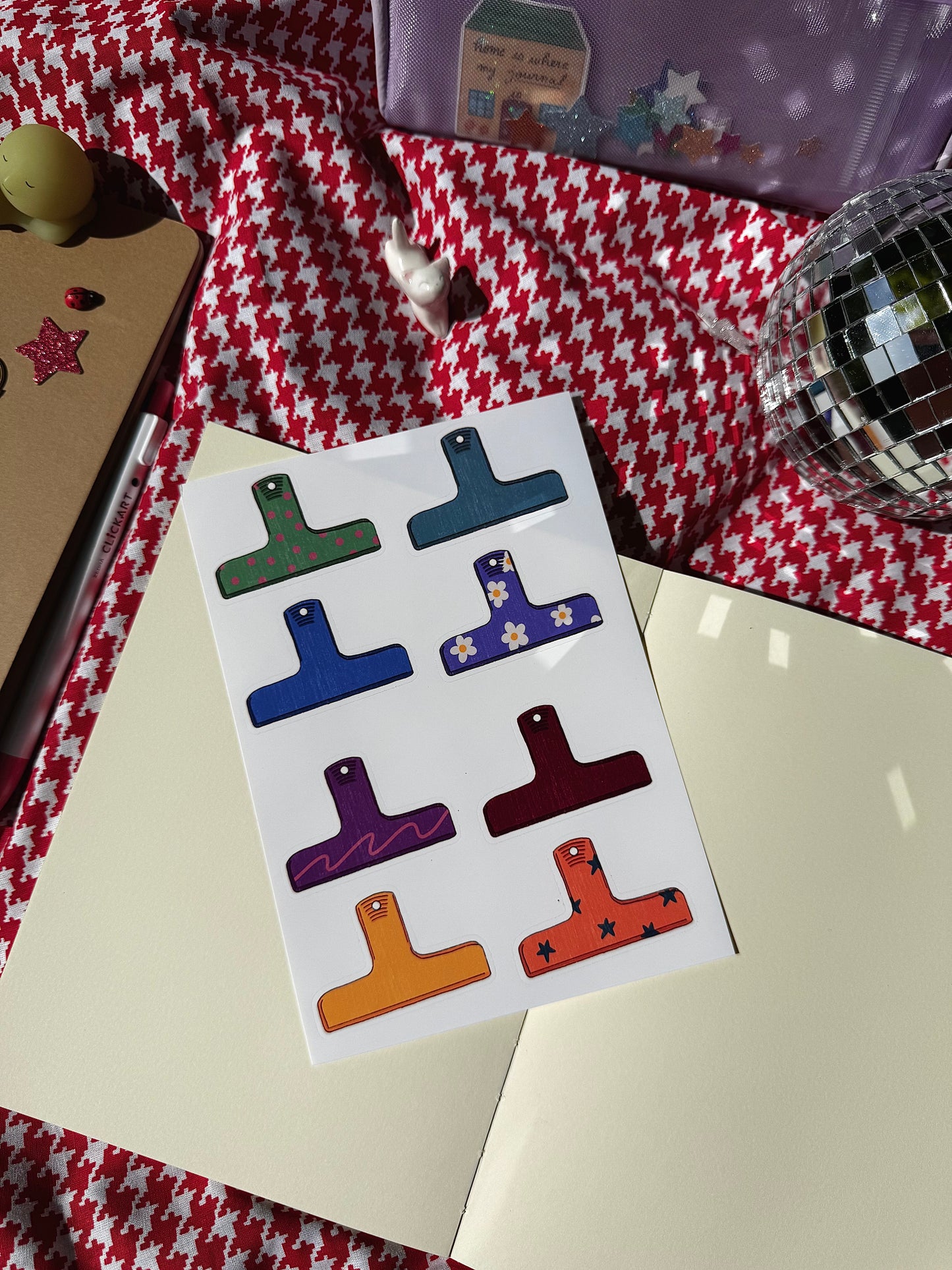 Pince - Planche de stickers
