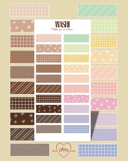 Washi - Planche de stickers