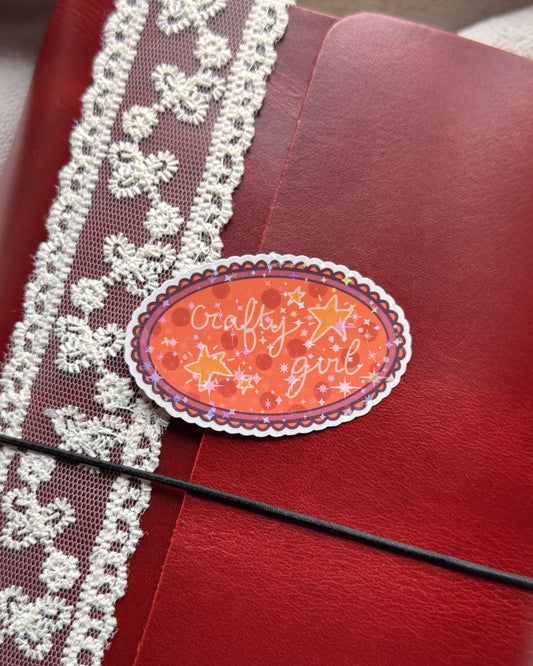 Crafty Girl Sticker Holographique