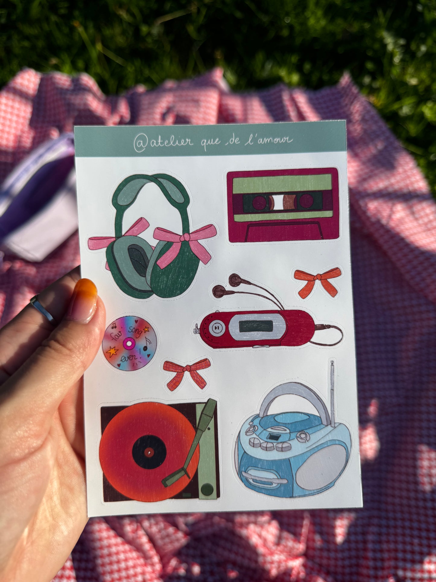 Musique - Planche de stickers