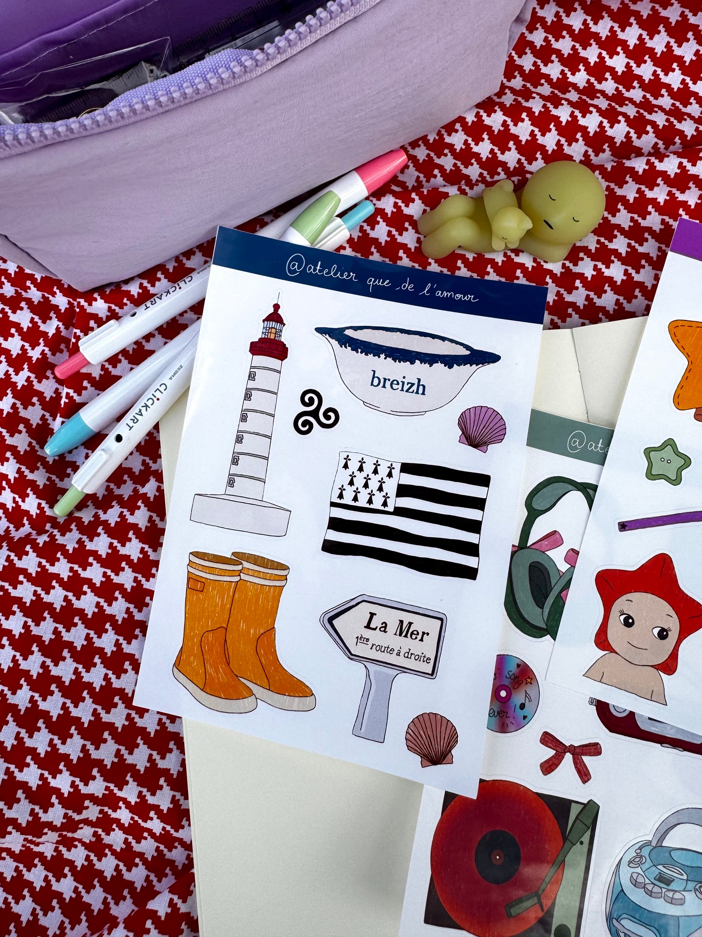 Bretagne - Stickerbogen